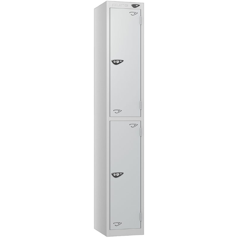 Pure 2 Door Locker with Silver Door